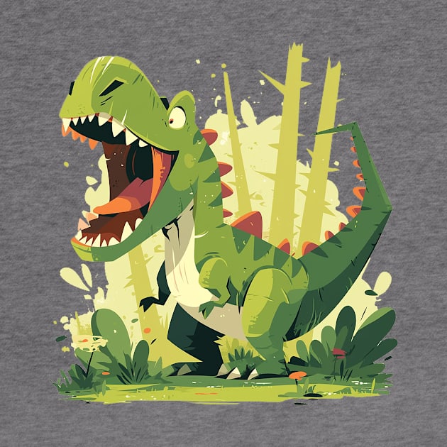 cute dino by Stephanie Francoeur Art